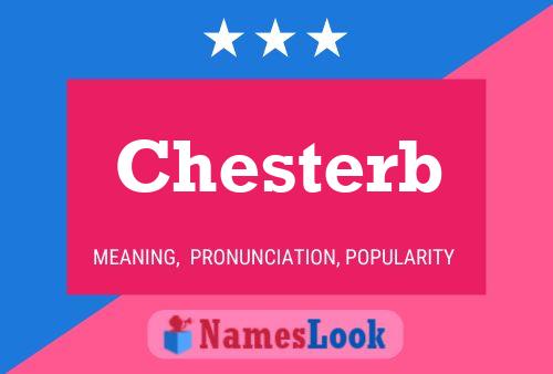 Pôster do nome Chesterb