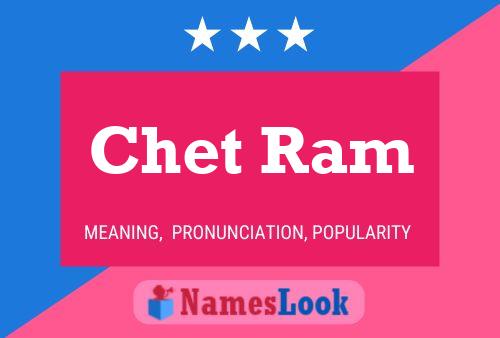 Pôster do nome Chet Ram