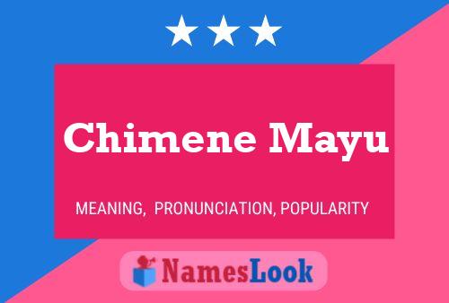 Pôster do nome Chimene Mayu