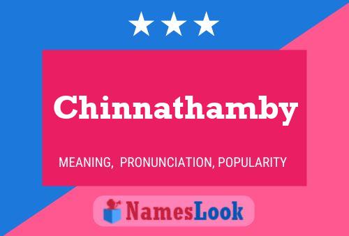 Pôster do nome Chinnathamby