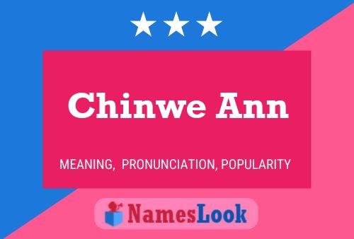 Pôster do nome Chinwe Ann