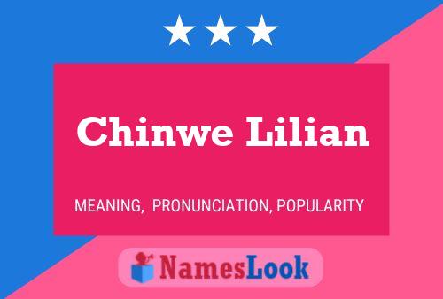 Pôster do nome Chinwe Lilian