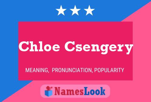 Pôster do nome Chloe Csengery