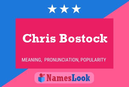 Pôster do nome Chris Bostock