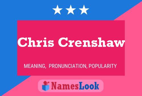 Pôster do nome Chris Crenshaw