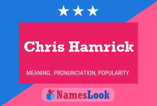 Pôster do nome Chris Hamrick