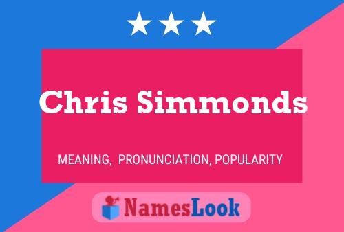 Pôster do nome Chris Simmonds