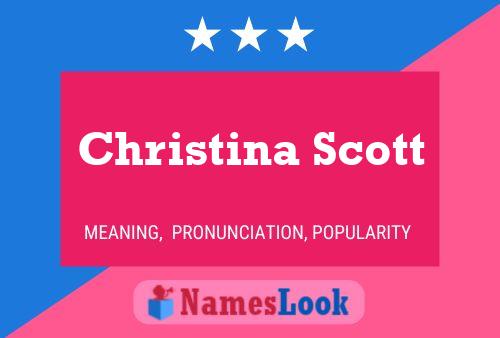 Pôster do nome Christina Scott