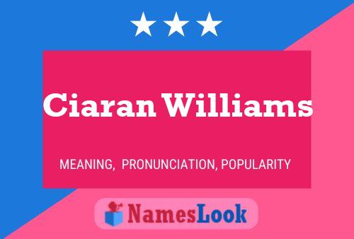 Pôster do nome Ciaran Williams