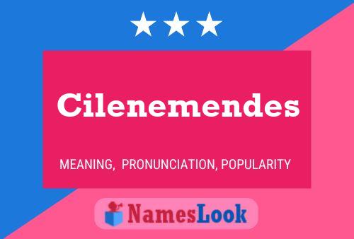 Pôster do nome Cilenemendes