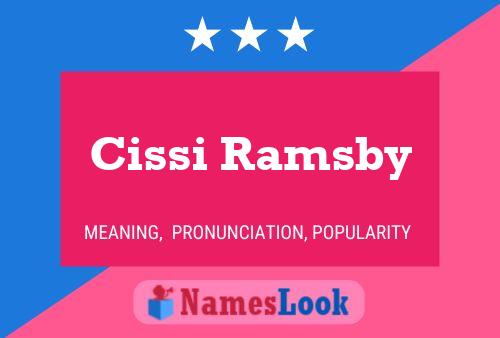 Pôster do nome Cissi Ramsby