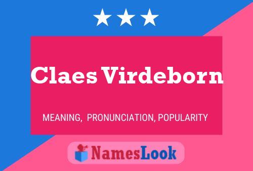 Pôster do nome Claes Virdeborn