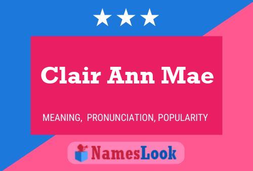 Pôster do nome Clair Ann Mae