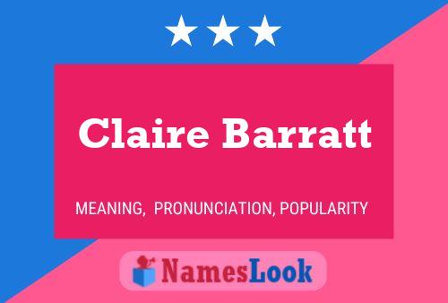 Pôster do nome Claire Barratt