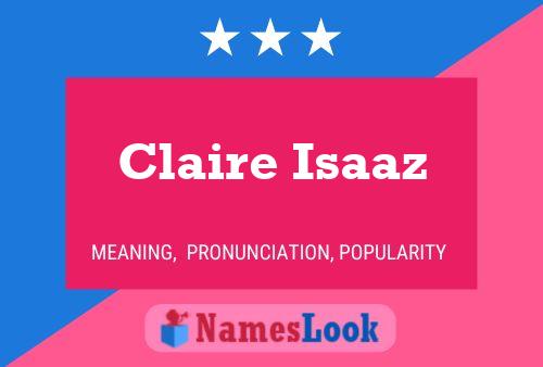 Pôster do nome Claire Isaaz