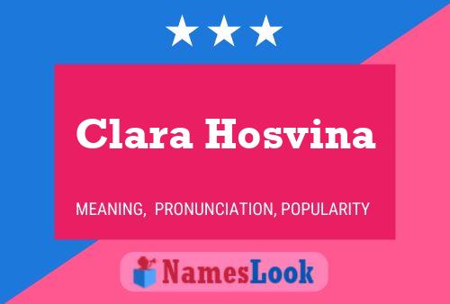 Pôster do nome Clara Hosvina