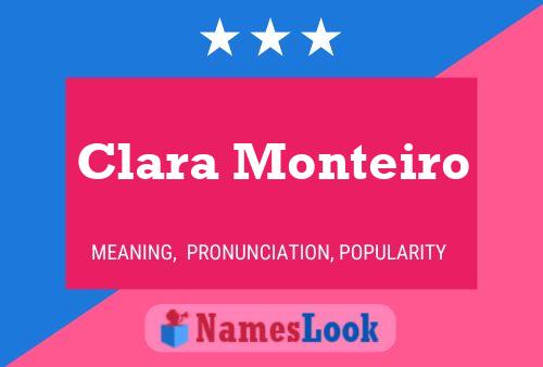 Pôster do nome Clara Monteiro