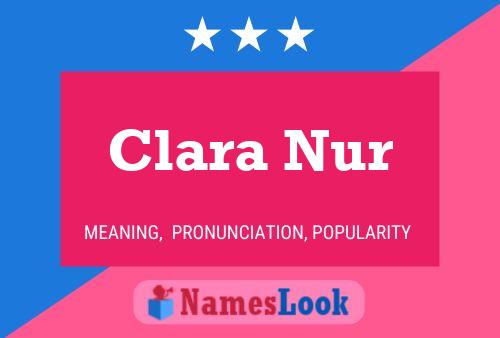 Pôster do nome Clara Nur