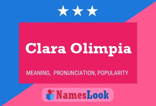 Pôster do nome Clara Olimpia