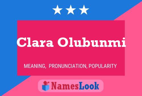 Pôster do nome Clara Olubunmi