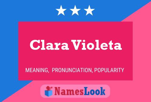 Pôster do nome Clara Violeta