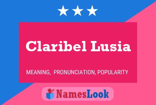 Pôster do nome Claribel Lusia