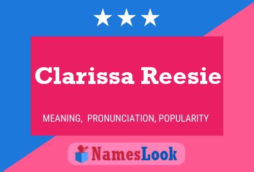 Pôster do nome Clarissa Reesie