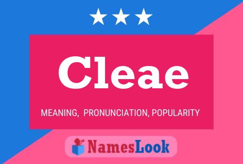 Pôster do nome Cleae