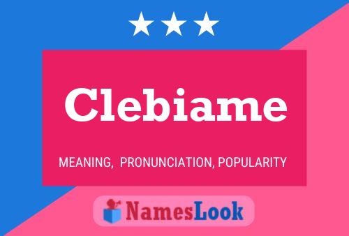 Pôster do nome Clebiame