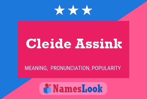 Pôster do nome Cleide Assink