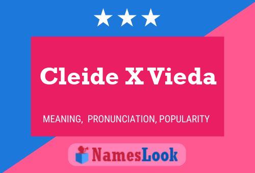 Pôster do nome Cleide X Vieda