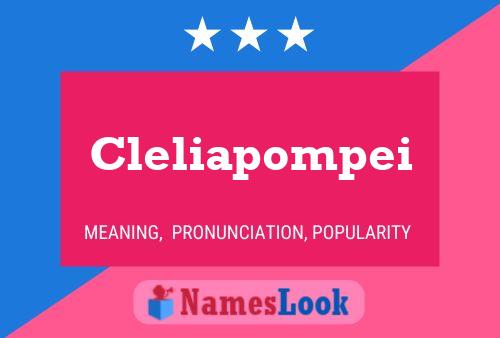 Pôster do nome Cleliapompei