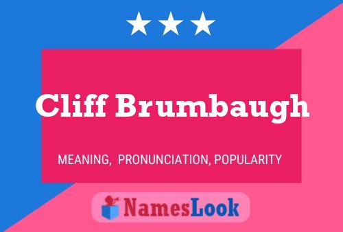 Pôster do nome Cliff Brumbaugh