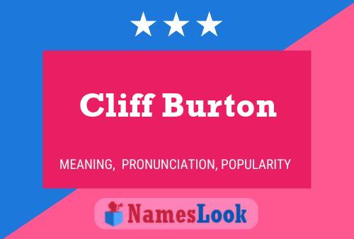 Pôster do nome Cliff Burton