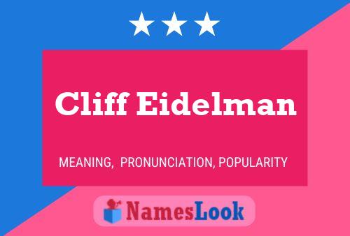 Pôster do nome Cliff Eidelman