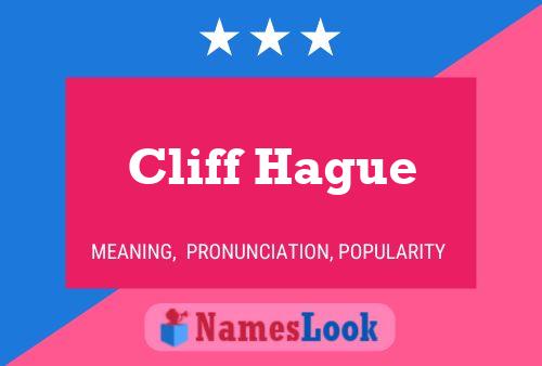 Pôster do nome Cliff Hague