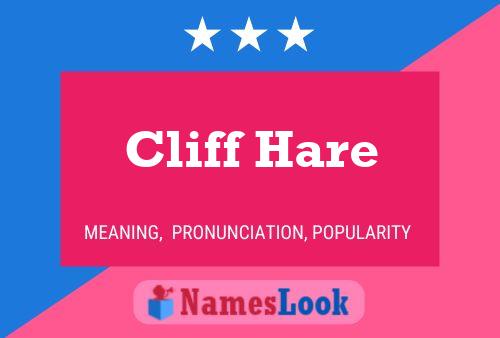 Pôster do nome Cliff Hare