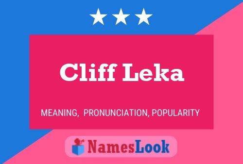 Pôster do nome Cliff Leka