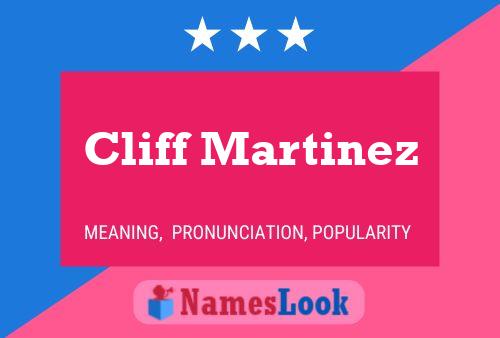 Pôster do nome Cliff Martinez