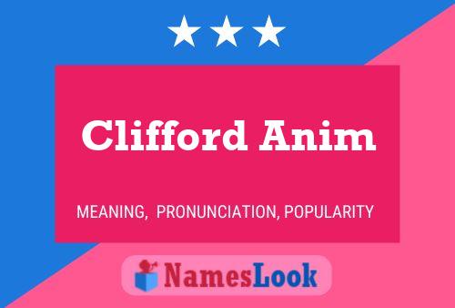 Pôster do nome Clifford Anim