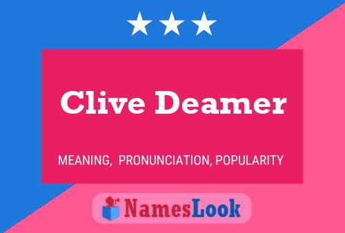 Pôster do nome Clive Deamer