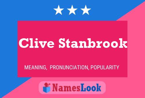 Pôster do nome Clive Stanbrook