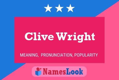 Pôster do nome Clive Wright