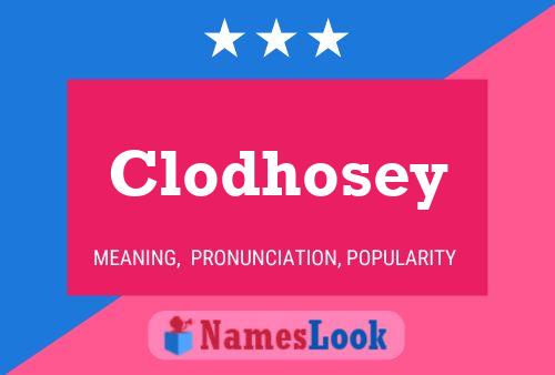 Pôster do nome Clodhosey