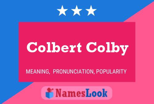 Pôster do nome Colbert Colby