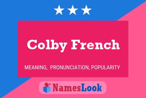 Pôster do nome Colby French