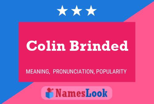 Pôster do nome Colin Brinded