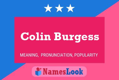 Pôster do nome Colin Burgess