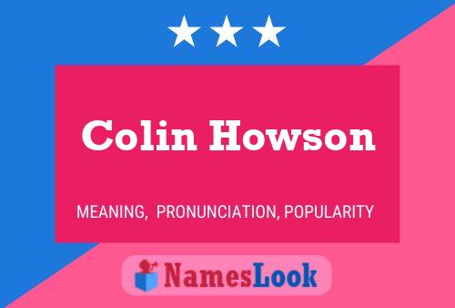 Pôster do nome Colin Howson