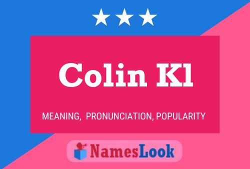 Pôster do nome Colin Kl